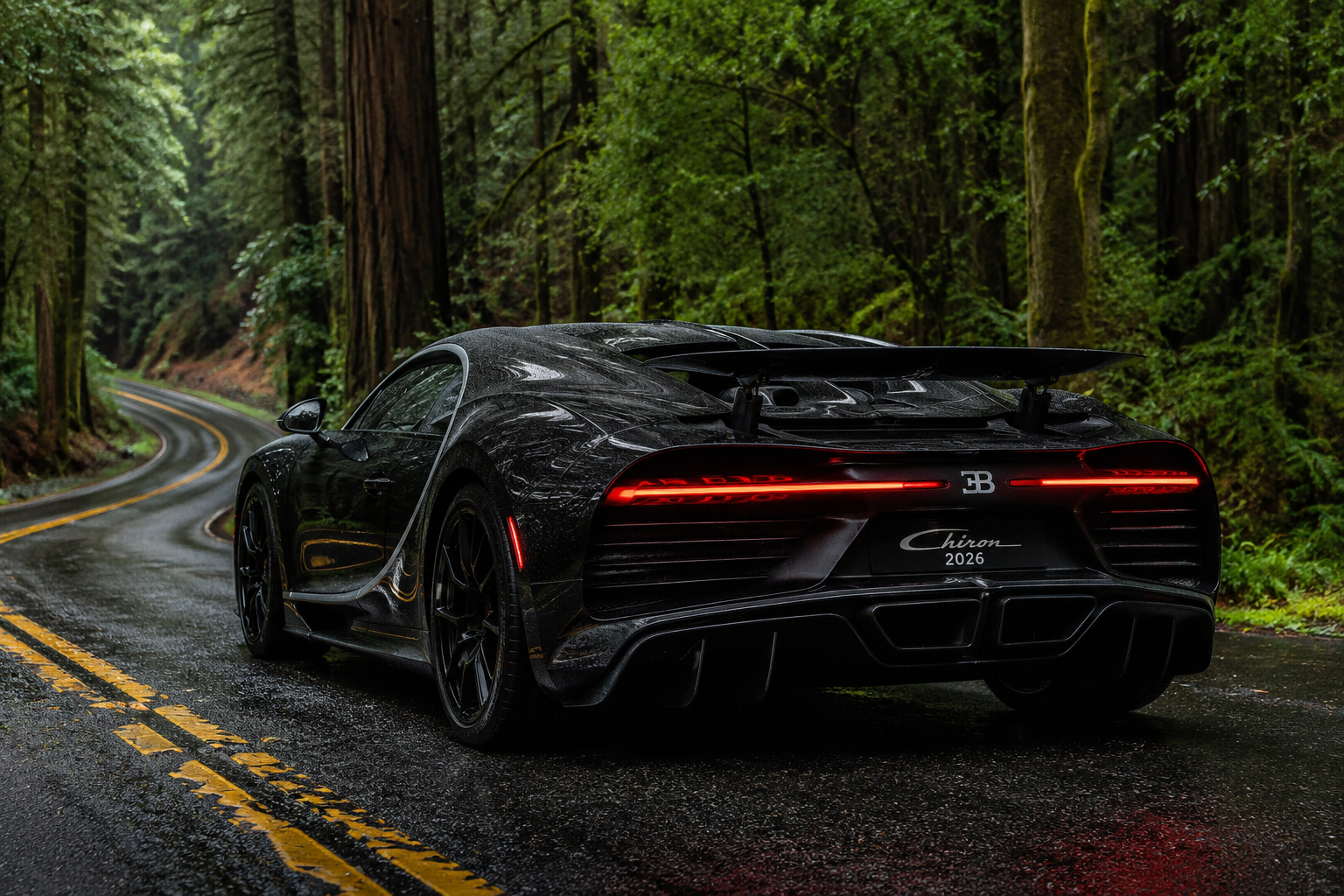 Bugatti Chiron Back Side