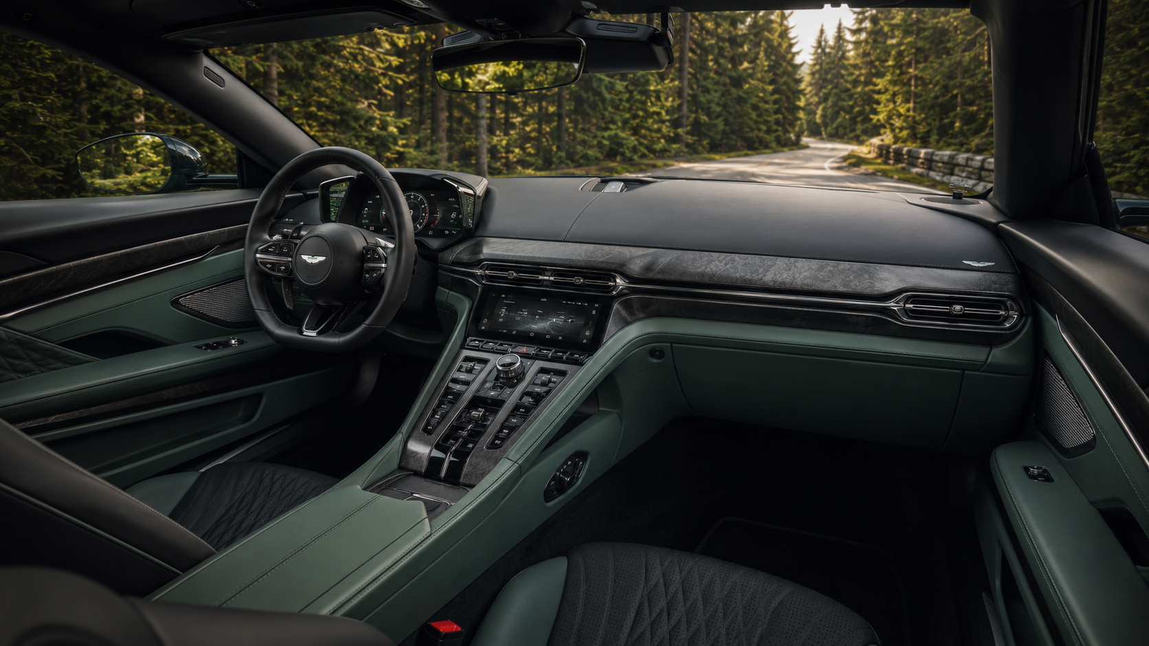 Aston Martin Vanquish interior review luxury cabin