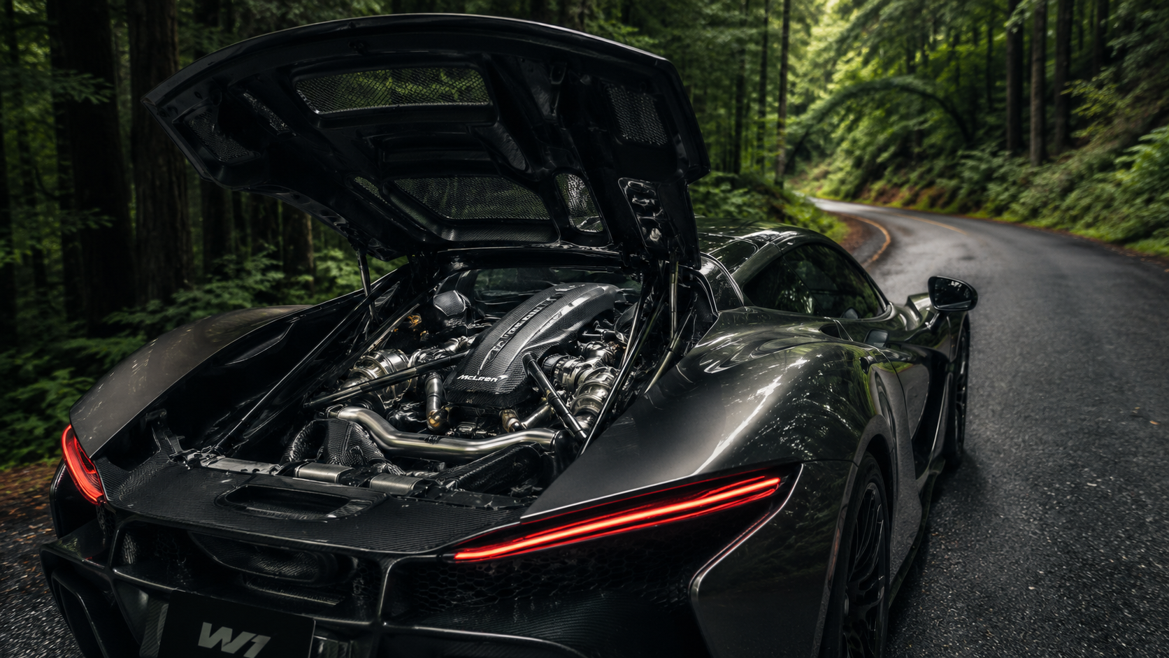 McLaren W1 V8 hybrid engine performance review