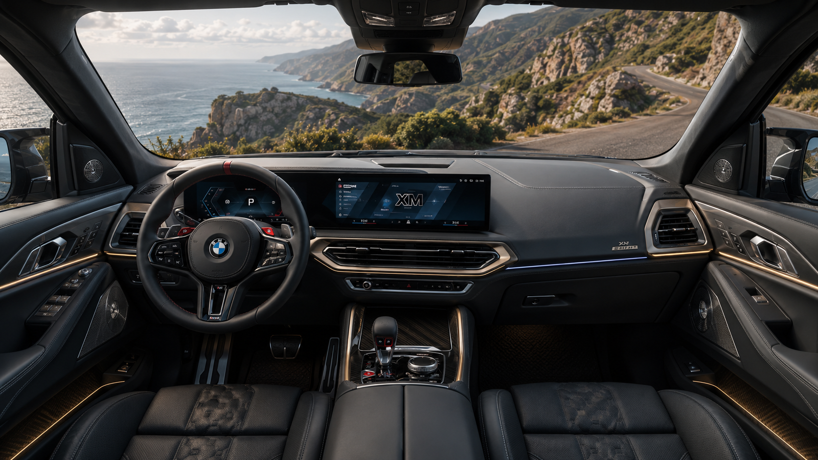 BMW XM interior review with luxury cabin and curved display
