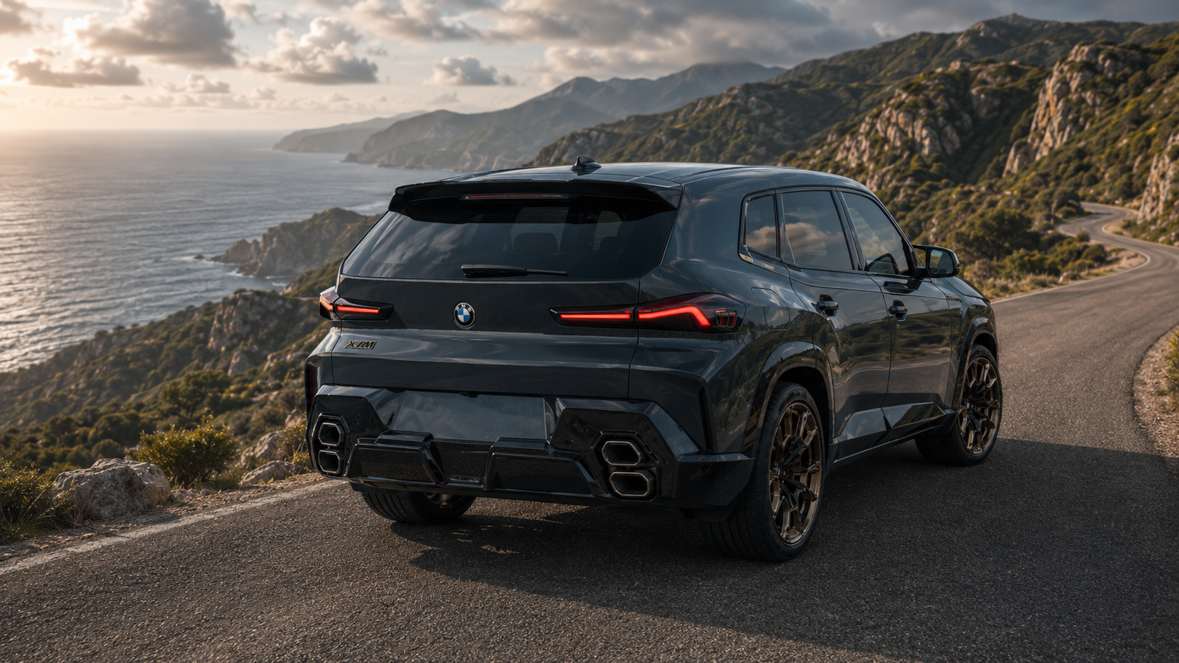 BMW XM exterior review showing bold front grille and SUV design
