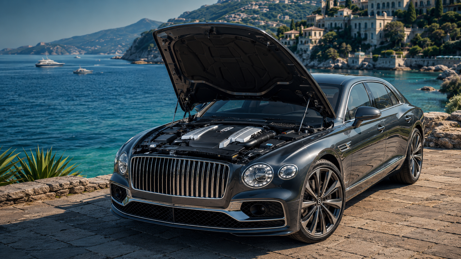 Bentley Flying Spur Speed Review driving on highway with V8 hybrid power.