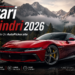 Ferrari 12Cilindri Review 2026 front view with modern V12 grand touring design.